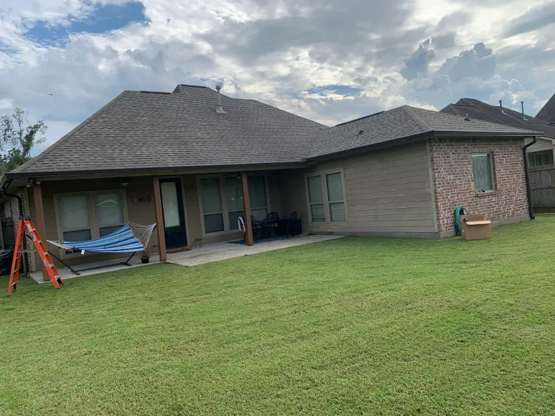 baton rouge backyard patio gutters performance patios and gutters