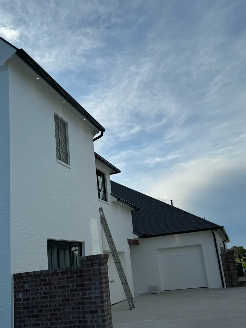 baton rouge black gutters installation side house performance patios and gutters
