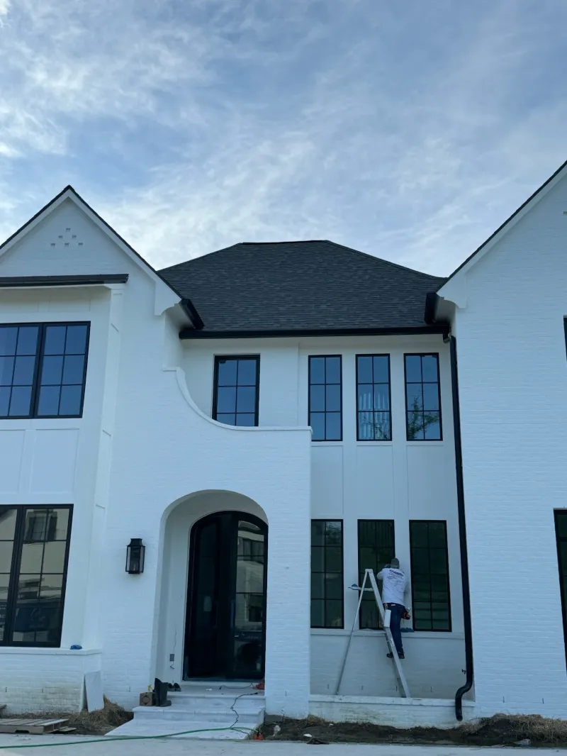 baton rouge downspout black gutter detail performance patios and gutters