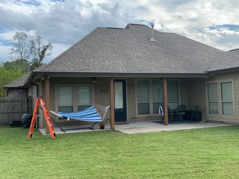 baton rouge hammock closeup gutter install performance patios and gutters