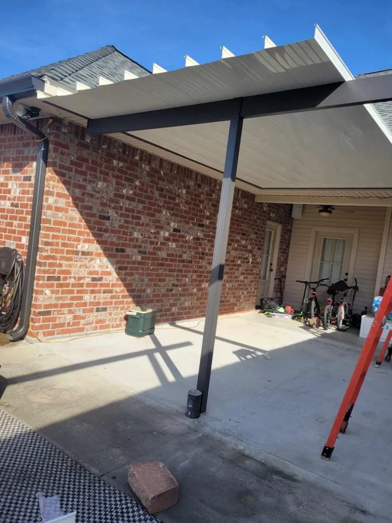 brick siding and gutters on home in baton rouge