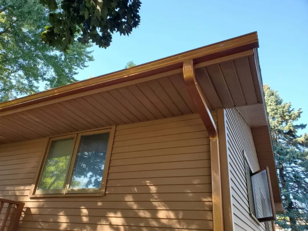 copper penny look alike gutters and downspouts