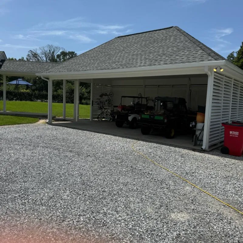 covered parking area with boat in baton rouge
