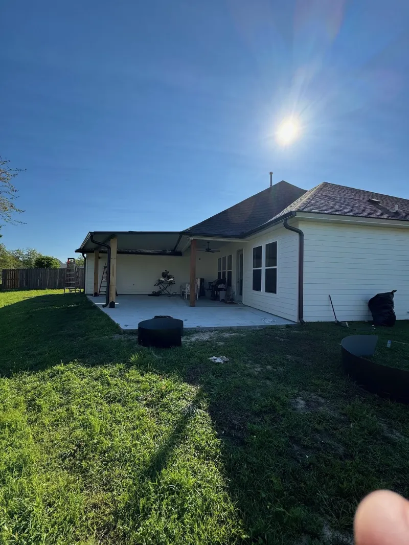 covered patio frame installation walker
