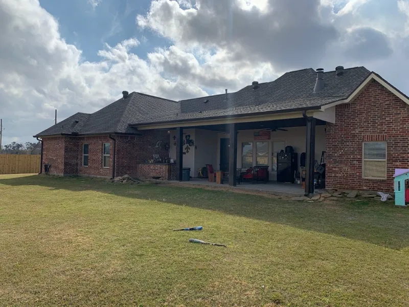 covered patio gutters installation prarieville