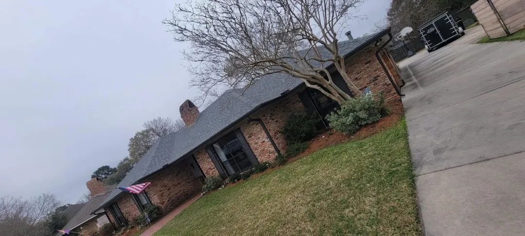 dark gutters brick house chimney zachary scaled
