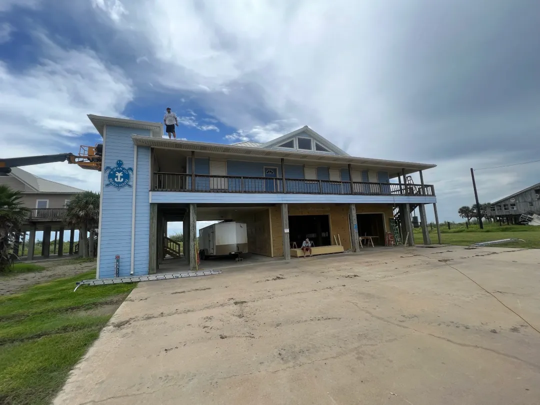 elevated coastal house construction houma la
