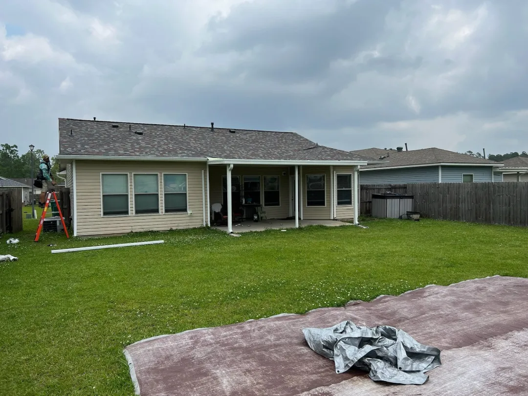 gutter installation light siding house prairieville la