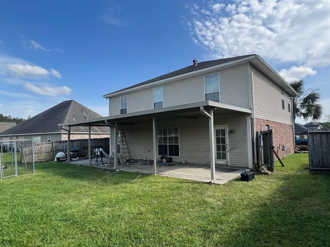 light siding two story house patio construction prairieville la