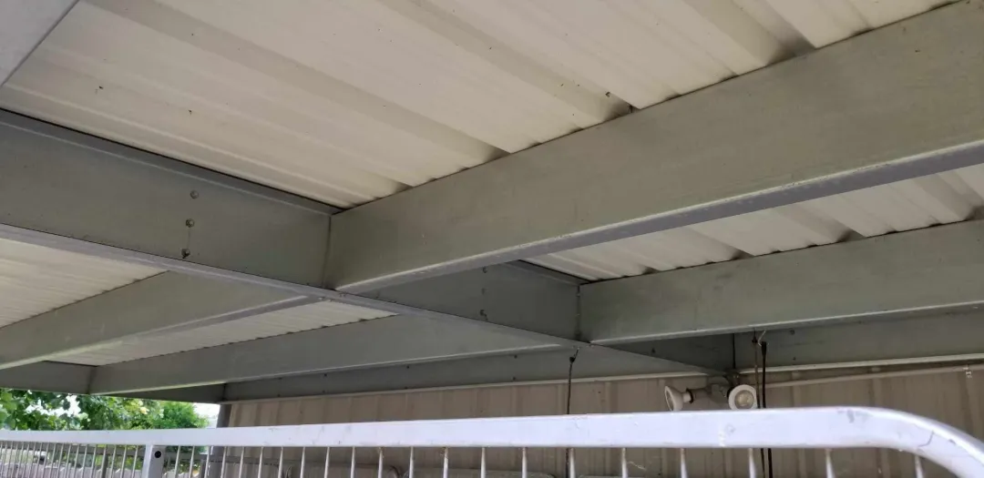 metal structure roof beams performance