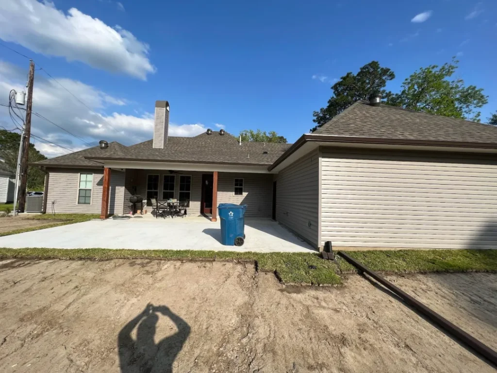 new concrete patio house denham springs la