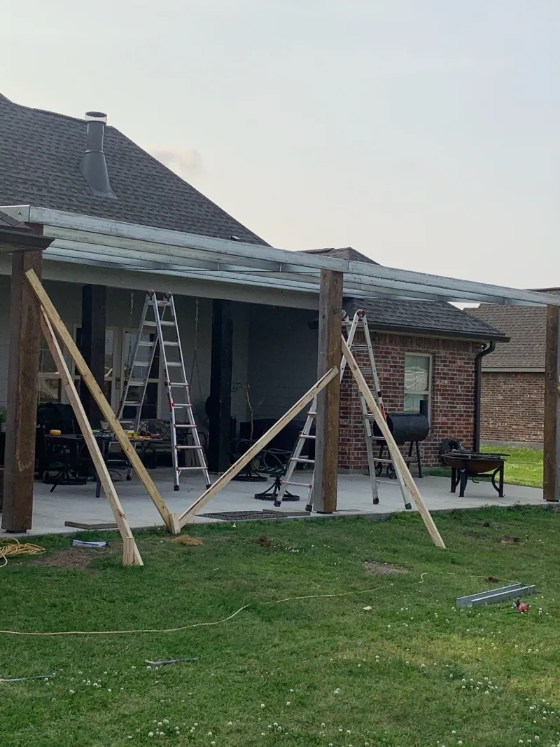 patio cover installation denham springs angle
