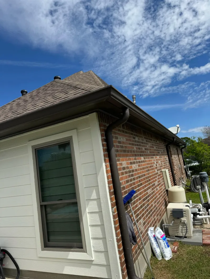 performance patios downspout poolside install denham springs