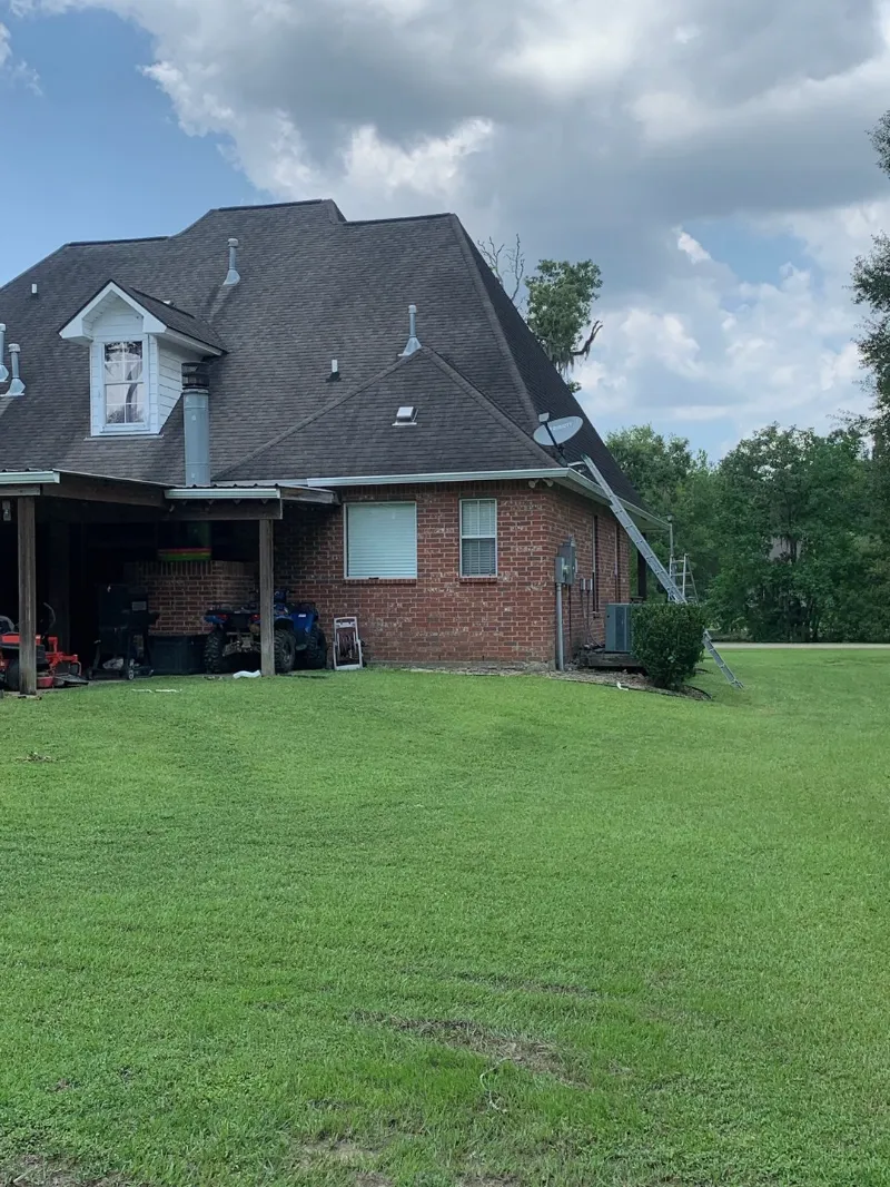 rear roofline gutter attachment baton rouge