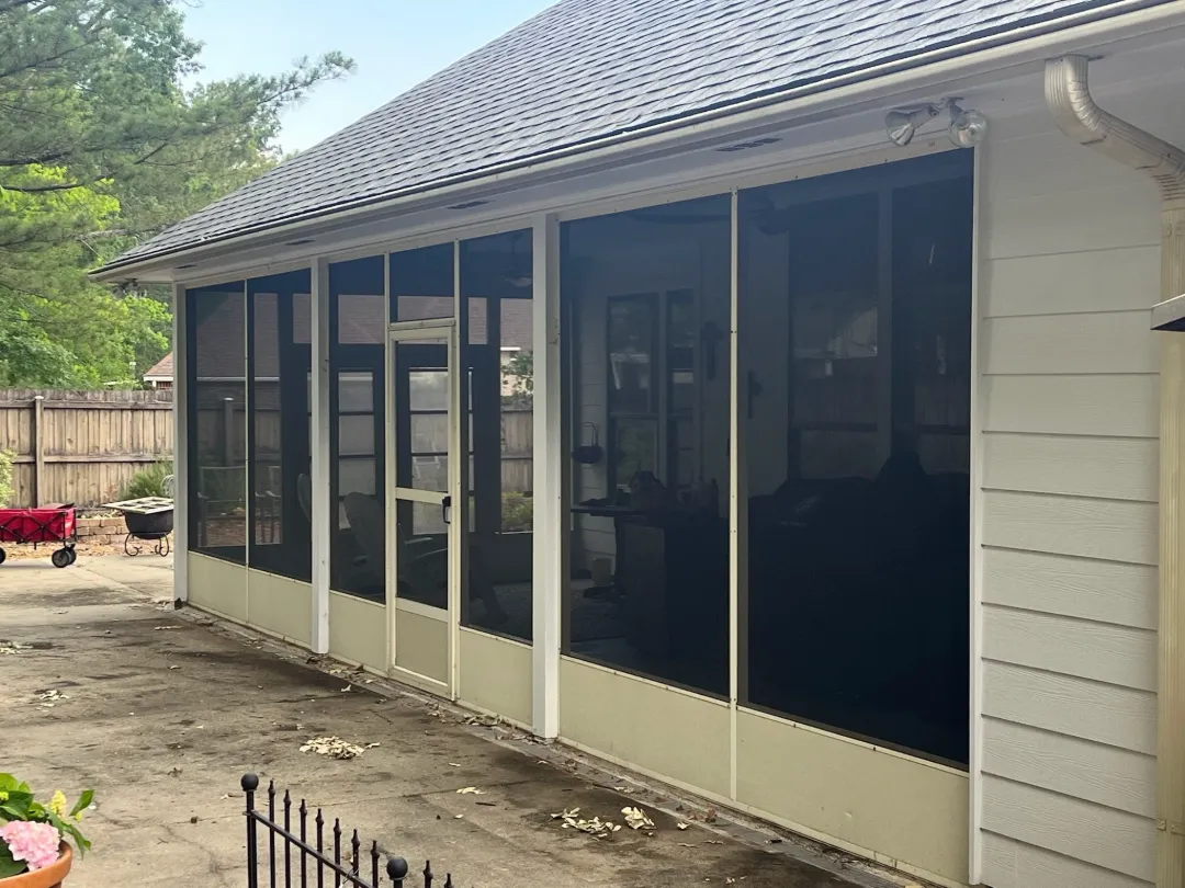 screened in patio enclosure house siding performance