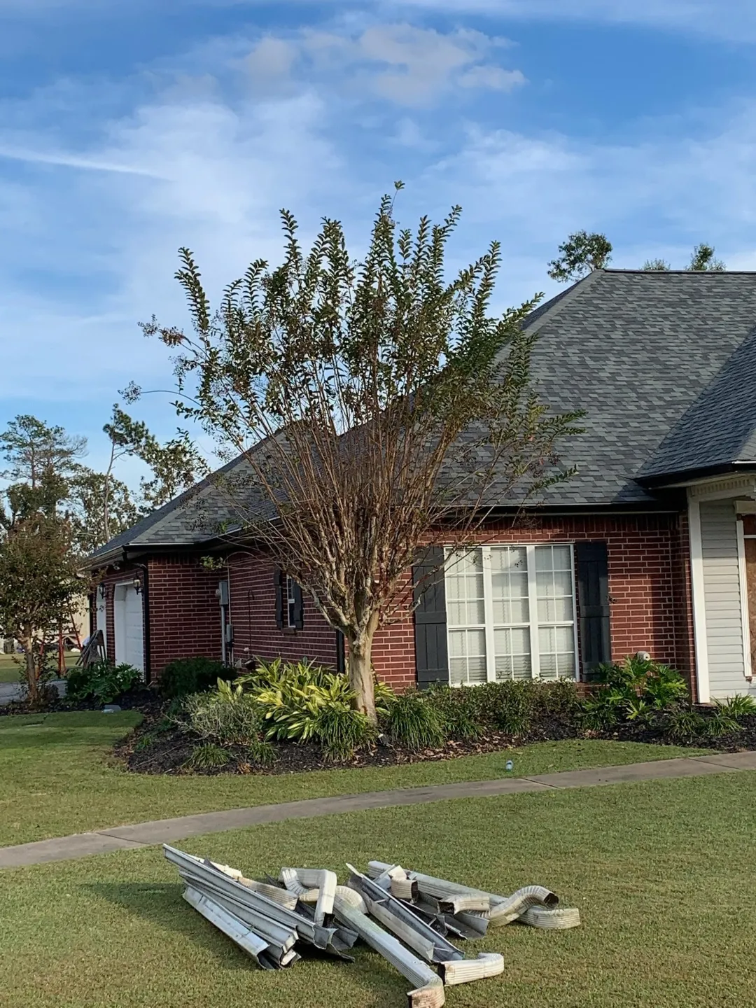 unassembled aluminum gutters prairieville lawn